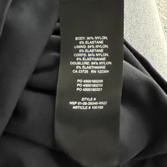 Babaton Black Contour Ruched Covet Short Sleeve Mini Bodycon T-Shirt Dress Small - Picture 9 of 11